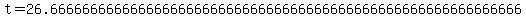 t=26.66666666666666666666666666666666666666666666666666666666666+