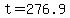 t=276.9