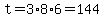 t=3%2A8%2A6=144