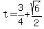 t=3%2F4%2Bsqrt%286%29%2F2