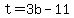 t=3b-11