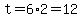 t=6%2A2=12