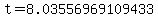 t=8.03556969109433