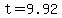 t=9.92