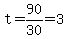 t=90%2F30=3