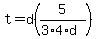 t=d%285%2F%283%2A4%2Ad%29%29