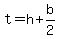 t=h%2Bb%2F2