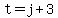 t=j%2B3