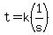 t=k%281%2Fs%29