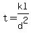 t=kl%2Fd%5E2