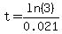 t=ln%283%29%2F0.021