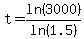t=ln%283000%29%2Fln%281.5%29