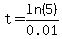 t=ln%285%29%2F0.01