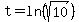 t=ln%28sqrt%2810%29%29
