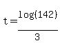 t=log%28%28142%29%29%2F3