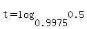 t=log%280.9975%2C0.5%29