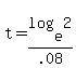 t=log%28e%2C2%29%2F.08