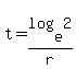 t=log%28e%2C2%29%2Fr