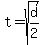t=sqrt%28d%2F2%29