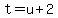 t=u%2B2