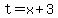 t=x%2B3