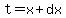 t=x%2Bdx