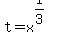 t=x%5E%281%2F3%29