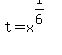 t=x%5E%281%2F6%29
