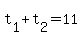 t%5B1%5D%2Bt%5B2%5D=11