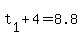 t%5B1%5D+%2B+4+=+8.8