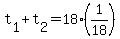 t%5B1%5D+%2B+t%5B2%5D+=+18%2A%281%2F18%29