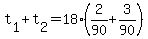 t%5B1%5D+%2B+t%5B2%5D+=+18%2A%282%2F90+%2B+3%2F90%29
