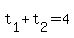 t%5B1%5D+%2B+t%5B2%5D+=+4