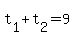 t%5B1%5D+%2B+t%5B2%5D+=+9