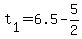 t%5B1%5D+=+6.5+-+5%2F2