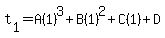 t%5B1%5D+=+A%281%29%5E3+%2B+B%281%29%5E2+%2B+C%281%29+%2B+D