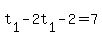 t%5B1%5D+-+2t%5B1%5D+-+2+=+7