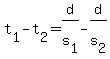 t%5B1%5D-t%5B2%5D=d%2Fs%5B1%5D-d%2Fs%5B2%5D