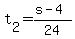 t%5B2%5D+=+%28s+-+4%29%2F24