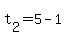 t%5B2%5D+=+5+-+1