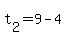 t%5B2%5D+=+9+-+4