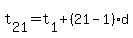 t%5B21%5D+=+t%5B1%5D+%2B+%2821+-+1%29d