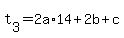 t%5B3%5D=+2a%2A14%2B2b%2Bc