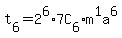 t%5B6%5D+=+2%5E6%2A7C%5B6%5D%2Am%5E1a%5E6
