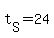 t%5BS%5D+=+24