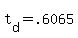 t%5Bd%5D+=+.6065