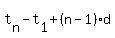 t%5Bn%5D+-+t%5B1%5D+%2B+%28n+-+1%29d