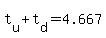 t%5Bu%5D+%2B+t%5Bd%5D+=4.667