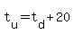 t%5Bu%5D+=+t%5Bd%5D+%2B+20