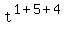 t%5E%281%2B5%2B4%29